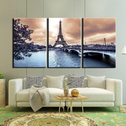 3 piece canvas art Canvas Painting Abstract tower Wall decorations for home Art Print living room decor