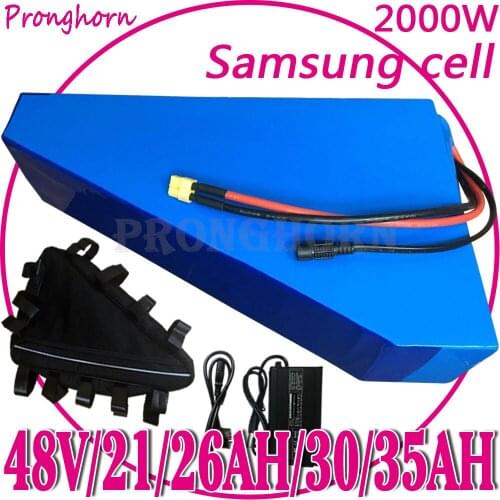Free Customs Tax 48V 2000W 1500W 1000W Electric Bike Triangle Battery 13S 48V 16Ah 18Ah 20Ah 21Ah 26Ah Ebike Lithium Battery