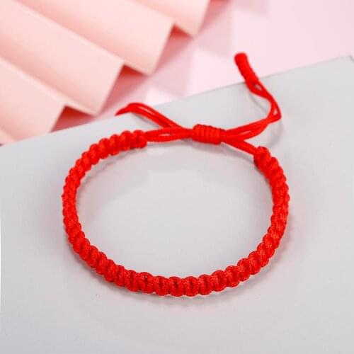 Couples Distance Charms Bracelet Red String Thread Braided Rope Lucky Bangles Handmade Tibetan Buddhist Women Men Bracelets