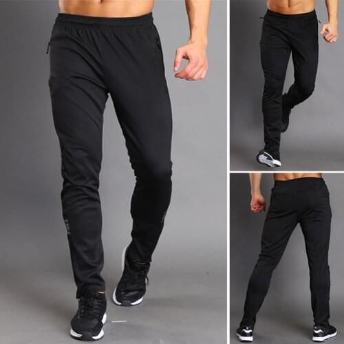 Summer New Sports Pants Men Running Pants Men Breathable Elastic Waist Long Pants Running Gym Exercise Training Pant Sweatpants