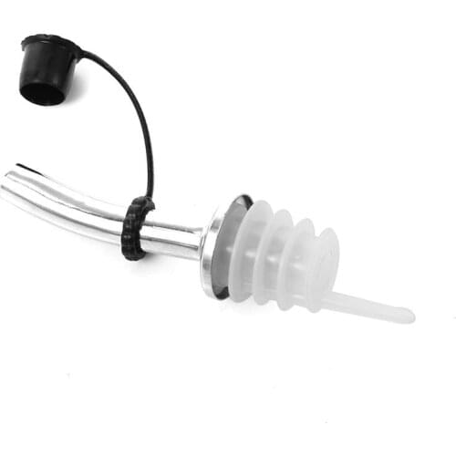 Stainless Steel Wine Pourer Bottle Stopper Wine Cork Pouring Device Bottle Of Wine Cork Spout Dispenser With Silver Black