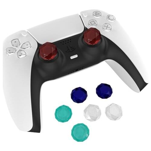 For SONY PlayStation 5 PS5 Controller Brick Pattern Hat PS4 Game Handle Handle 3D Hat Rocker Cap P5 Button Cap One Set Of 2 Pcs