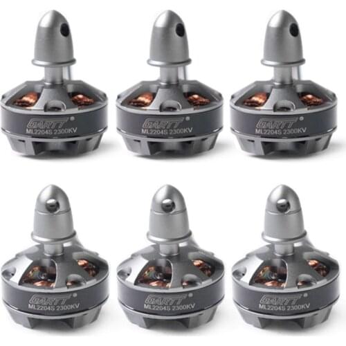 GARTT 3pcs CW 3pcs CCW ML 2204 S 2300KV Brushless Motor For QAV FPV RC 210 250 300 Quadcopter Multicopter Drone
