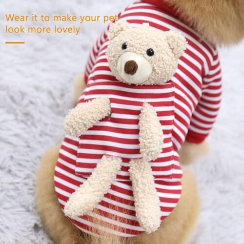 Classic Striped Dog Shirt Cheap Dog Clothes For Small Dog Summer Chihuahua T Shirt Cute Puppy Vest Terrier Pet Clothes