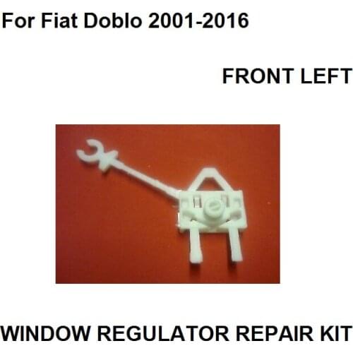 For Fiat Doblo window regulator repair kit clips / front left new 2001-2016