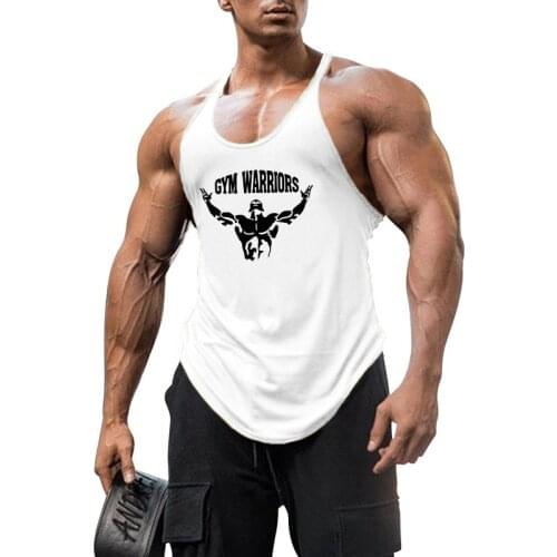 Bodybuilding Stringer Tank Top Men Gym Clothing Cotton Sleeveless Shirt Mens Fitness Vest Summer Sports Singlets Workout Tanktop