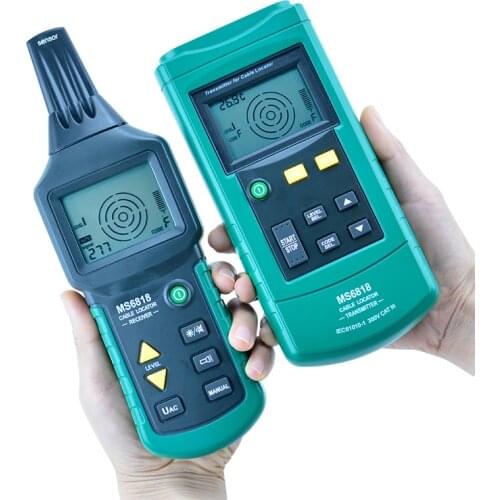 MS6818 12~400V wire tracker underground Wire Cable Locator Metal Pipe Detector Tester Line Tracker Cable Location Device