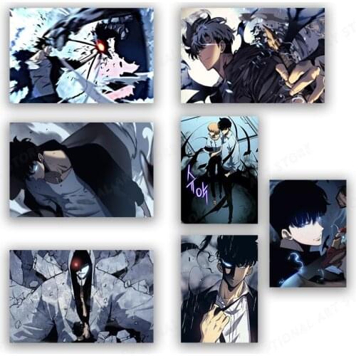 Muur Kunstwerk Modulaire Hd Prints Poster Nordic Canvas Solo Leveling Anime Pictures Home Decor Painting Modern Style Slaapkamer