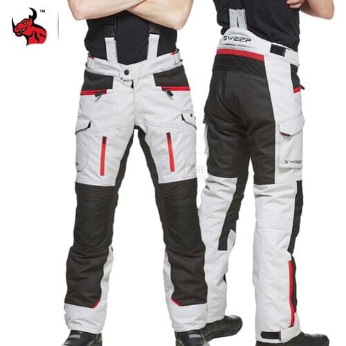 NEW Profession Pantalon Moto Waterproof Motocross Pants Motorcycle Pants Wearable Motocross Suit Wearable Moto CE Protection For