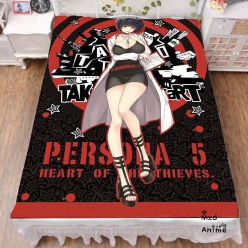 Japanese Anime Game Persona5Printed Bed sheets 120*200cm 150*200cm Bedsheet otaku Bed sheet