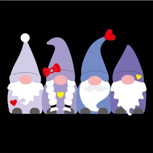 P15D Love Gnomish Clear Stamps Embossing Mould, DIY Printing Carbon Steel Mould for Card Making and Scrapbooking