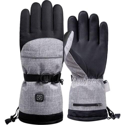 2020 New Electric Heating Snowmobile Snowboard Ski Gloves Snow Mittens Windproof Waterproof Men Women Snowboarding Skiing Gloves