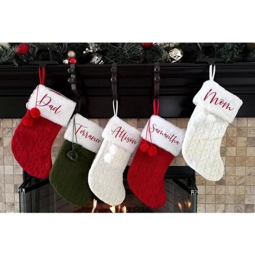 Personalized Christmas Stocking Knit Christmas Stocking Custom Christmas Stockings Custom Name Stockings Christmas Stockings