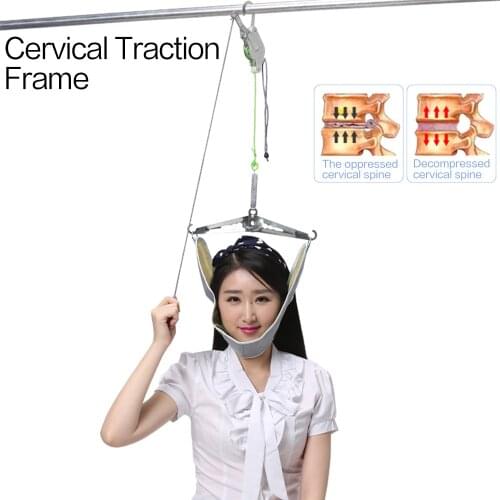 Cervical Traction Belt Neck Stretcher Band Vertebrae Recovery Neck Stretch Fixing Straps Therapy for Adult Children Health Care