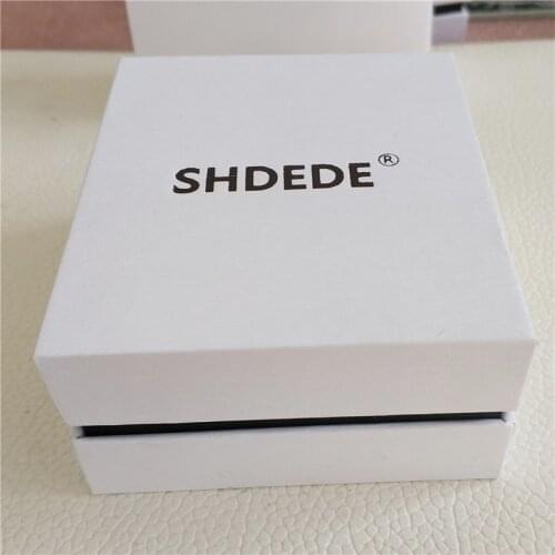 SHDEDE Brand Jewelry Box For Necklace Bracelets White Paper Gift Box High Quality Famous
