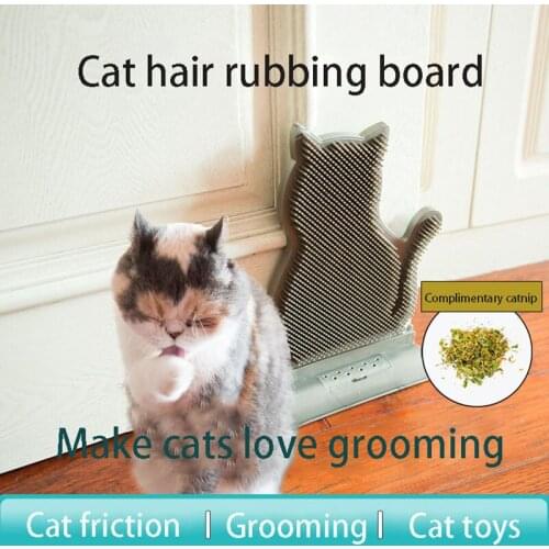 Pet Supplies Fixed Door Seam Cat Rubbing Device Hair Removal Tickling Massage Brush Cat And Cat Tickling Brush Toys