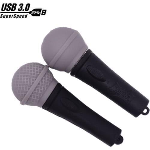 Pen drive cartoon microphone usb flash drive 8GB 16GB 32GB 64GB cute memoria usb stick mini computer gift pendrive usb3.0