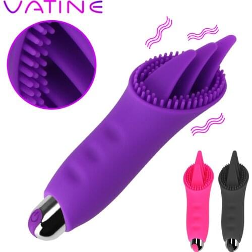 VATINE Clit Massager Nipple Licking Sex Toys for Women Adult Sex Products Tongue Licking Vibrator Clitoral Stimulation