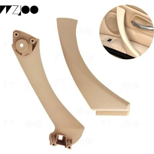 For bmw e90 inner door handle Interior Door Panel Pull Trim Cover Gray Beige Black left Right For BMW 3 series E91 316 318 320