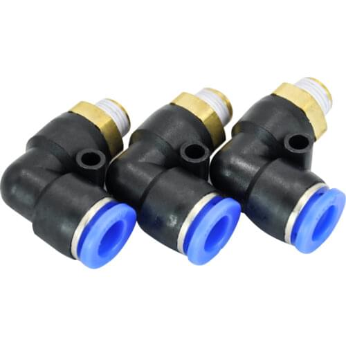 HIGH QUALITY 100 Pcs of PL8-01, 8mm Push In One Touch Connector 1/8" Thread Pneumatic Quick Fittings
