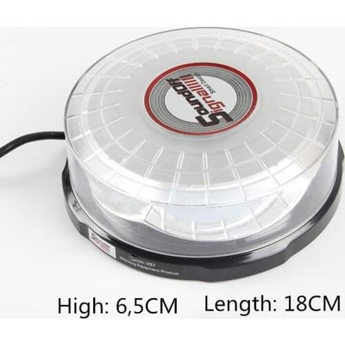 Amber LED Strobe Light Beacon Vehicle Car Roof Top Hazard Warning Flash Emergency Lights Rotating Flashing Safety Signal lamp