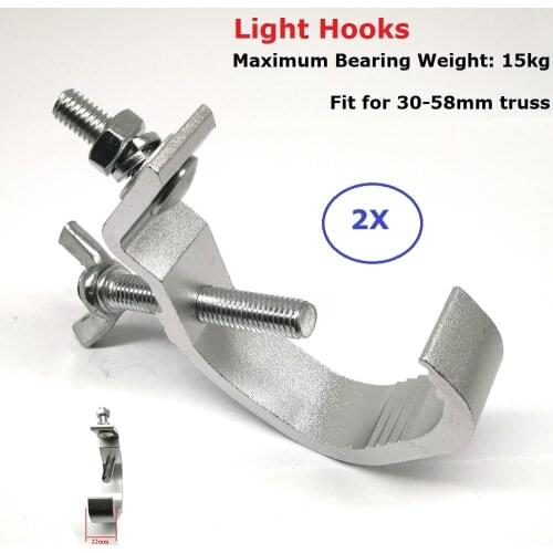 2Pcs/Lot Cheap Price Aluminum Lights Hooks, Bearing The Weight Of 15kg, LED Par Hooks Professional Stage Lighting Equipments