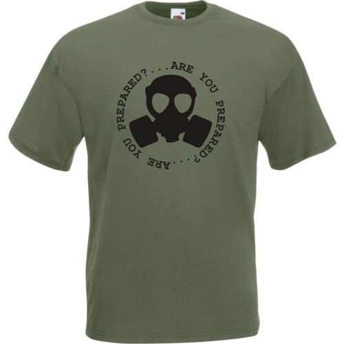 2019 Fashion Solid Color Men Tshirt Are You Prepared T-Shirt - Prepper,Survivalist,Dooms Tag,Apocalypsesleeveless T Shirt