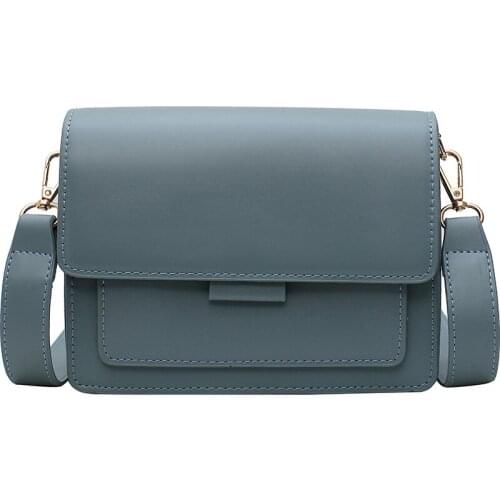 2022 Luxury Quality Shoulder Simple Female Handbags And Purses Solid Color PU Leather Crossbody Bags For Women