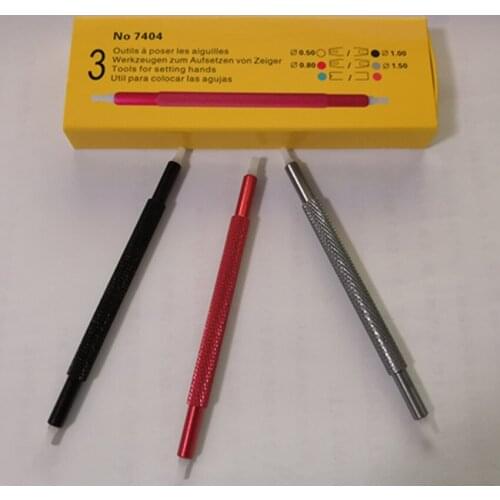 3pcs/set 7404 Series Plastic Double-headed Watch Hand Presser Fitting Tool Watches Repair Tools