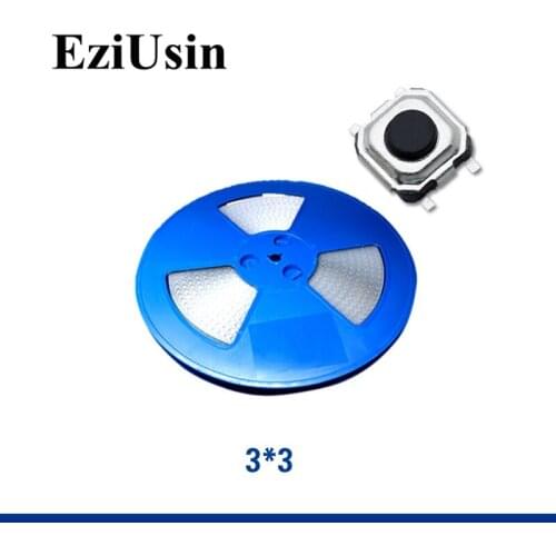 4000pcs In Tape One Reel TS-A007 Membrane Micro Switch 3*3*1.5 / 1.7 / 2.0 / 2.5 Tactile Tact Push Button SMT 4pins 3x3x1.5