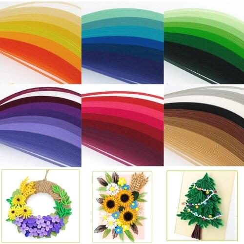 5mm 120 Strips Craft Paper Quilling PaperOrigami DIY Art Hand Made Scrapbooking Artwork Home Party Decor Supplies Tools