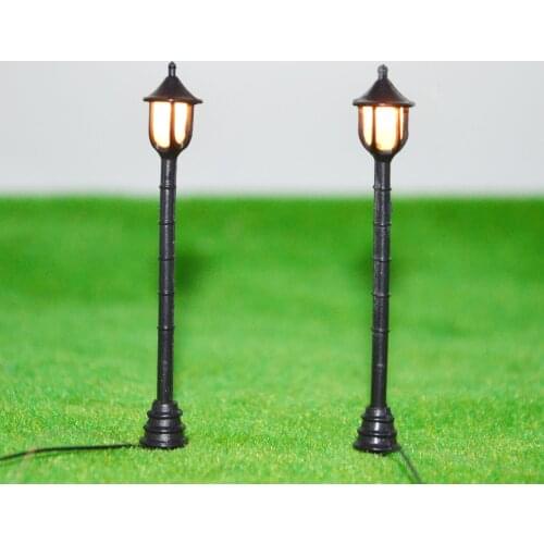 Scale Model Lights Lighting Street Led Lamp For Railway Train Lamppost Toys Building Road Landscape Layout Plastic Diorama