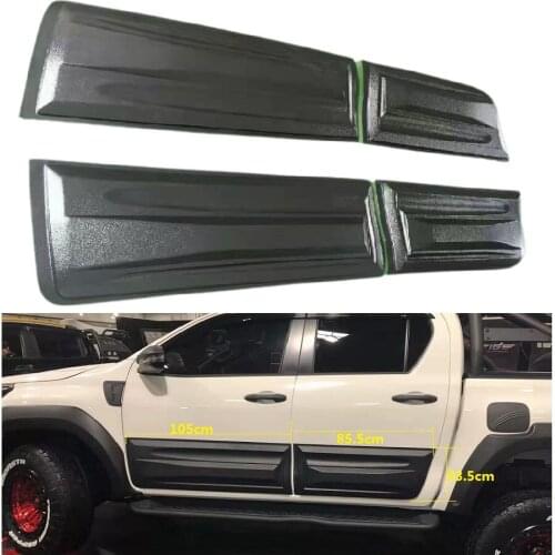 Car Parts Fit For Toyota Hilux Vigo Revo Rocco V6 Surf 4 Door Trims Plate Cover Frame Styling Mouldings 2015-2021 Pickup Car