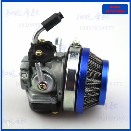 Free shipping 49cc 50cc 60 66 80cc 2 Stroke blue Carburetor Air Filter Carb fit Motorized Bike Bicycle mini bike atv