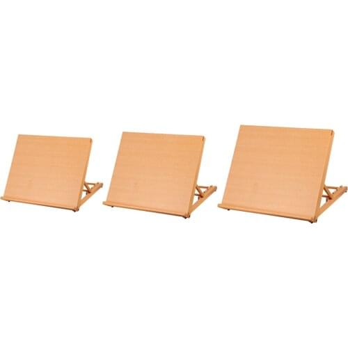 Large Workstation Wooden Drawing Board Artist Adjustable Table Easel Art & Craft