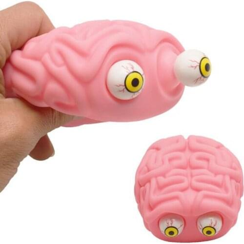 Prank Gadgets Stress Relief Sensory ADHD Autism Flippy Brain Squishy Eye Popping Squeeze Fidget Toys J0571