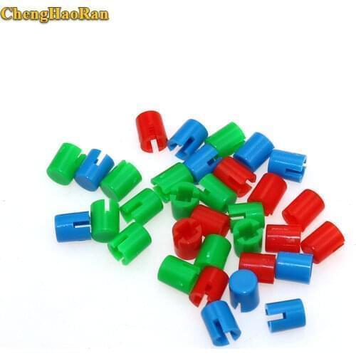 ChengHaoRan 20PCS Plastic Push Key Cap A30 Tactile Push Switch Cap Size 4.6*5.5mm Multicolor for 5.8*5.8/6*6*H7.3MM Tact Switch