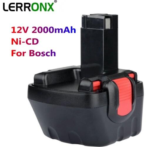 NEW 12V 2000mAh Ni-CD Power Tools rechargeable battery for Bosch Cordless Drills GSR12-1 GSR12VE-2 BAT043 BAT045 BAT046 BAT120
