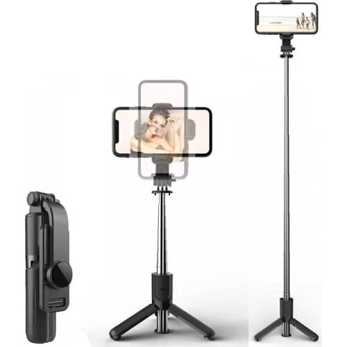 New 3 in 1 Wireless bluetooth Mini Selfie Stick Foldable Tripod Expandable Monopod Mobile Phone Bracket Live Broadcast Shooting