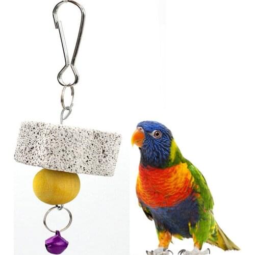 4cm New Molar Stone Parakeet Cockatiel Toy Mineral Parrot Mouth Grinding Stone Parrot Mouth Grinding Stone Cage Toy