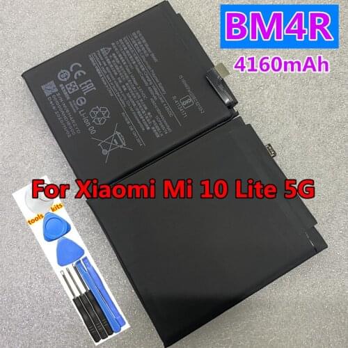 NEW Original 4160mAh BM4R Battery For Xiaomi Mi 10 Lite 5G Batteries