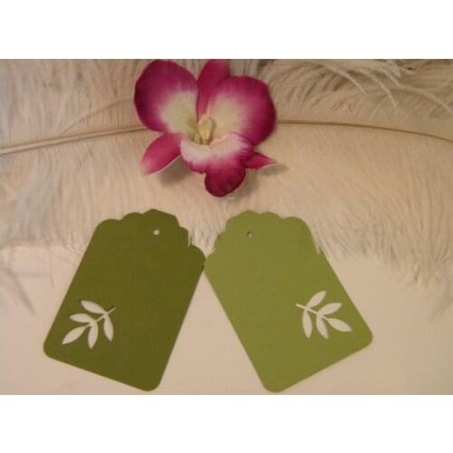 Olive leaf Gift favor tags woodland wedding wish tree present tag baby bridal shower Birthday Blank Cards lable Scrapbook