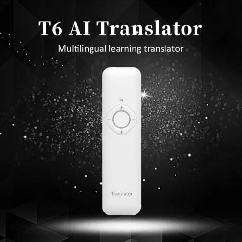 Wholesale T6 Portable Voice Translator WIFI Version tradutor for Travel Meeting voice Text Language Translator Dropshipping