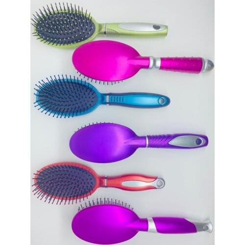 Haowei Oval Colorful Hair Brush Comb