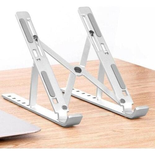 Portable Aluminum Alloy Tablet Bracket Mount Foldable Notebook Stand For Pc Computer Holder Rack Laptop Folding Adjustable W7Z1