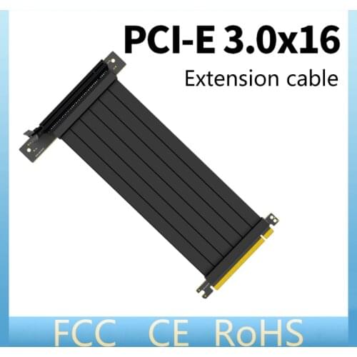 Full Speed 3.0 PCIE X16 Riser Cable Graphics Card Extension Cable PCI Express Riser Shielded Extender for GPU Vertical