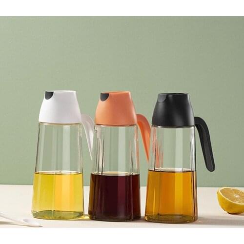 Cooking Seasoning Oil Bottle Sauce Bottle Glass Storage Bottles for Oil and Vinegar Creative Oil Dispenser For Kitchen Accessory