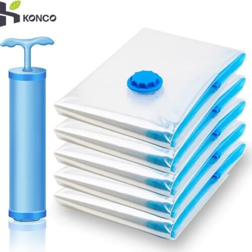 Vacuum Bag Storage Bag Home Organizer Transparent Border Foldable Clothes Organizer Seal Compressed Travel Saving Bag Package