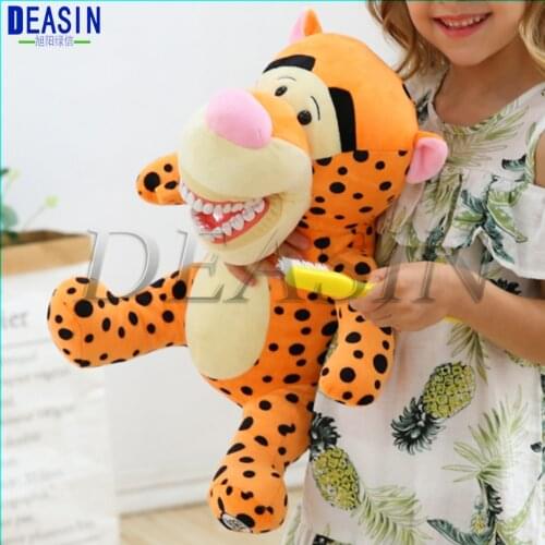Early education brushing teeth doll Dental Clinic gift tiger Lovely animals brushing teeth toy