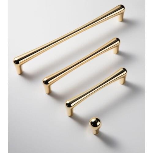 Nordic Gold Kitchen Cabinet Door Handles Drawer Pulls Wardrobe Door Knobs Furniture Handle Hardware Cupboard Dressing Tables